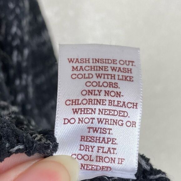 SO Black & Grey Marled Knit Hooded Sweater - Picture 7 of 7